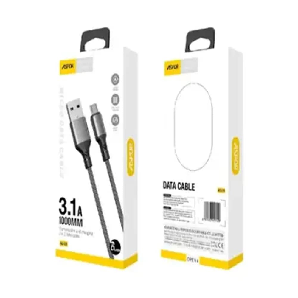 ASPOR AC-25 3.1A MICRO USB CABLE 1000M 