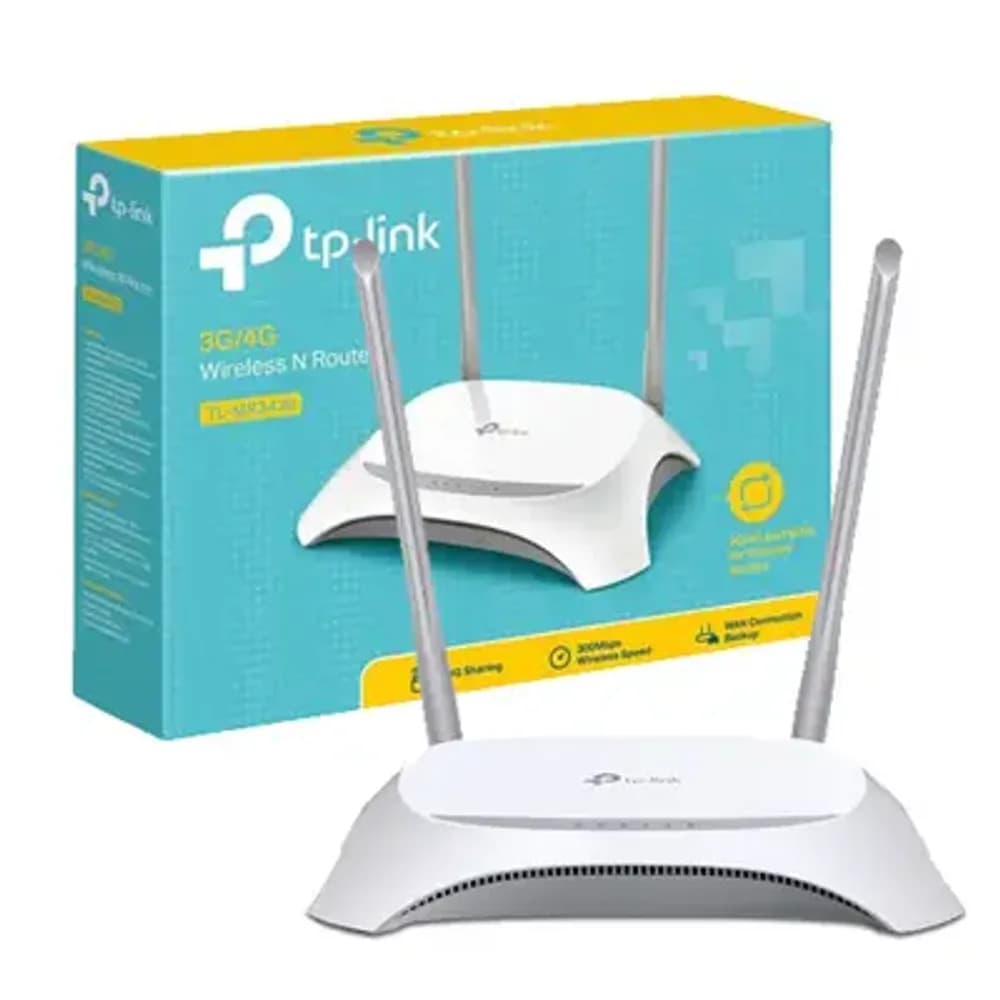 TP LINK TL-MR3420 (EU) 300 MBPS 3G\4G WIRELESS N ROUTER, COMPATIBLE WITH LTE \HSPA+\HSUPA\UMTS\EVDO USB