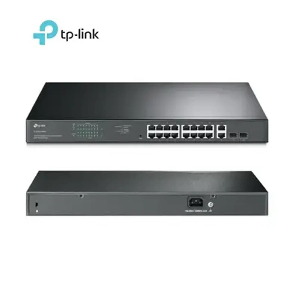 TP LINK TL-SG1218MPE 18-PORT PoE+ GIGABIT JetStream EASY SMART RACK MOUNTABLE SWITCH