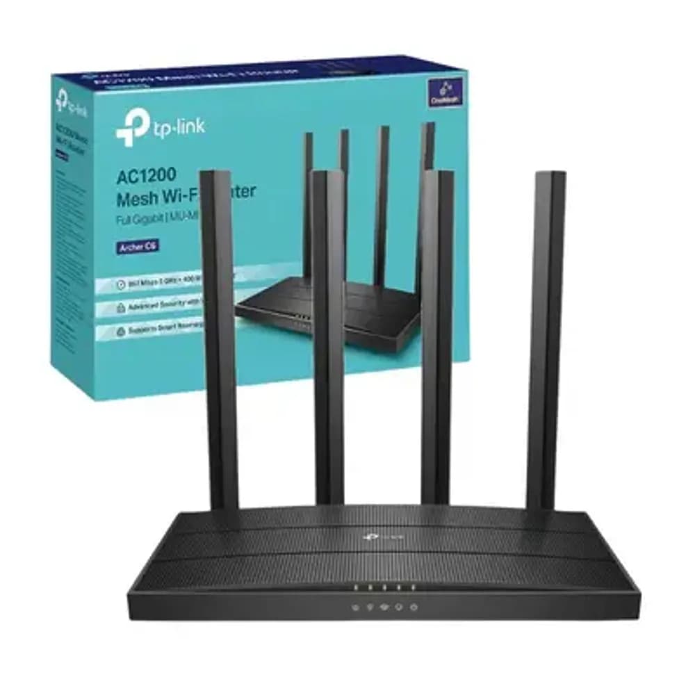 TP LINK ARCHER C6 AC1200 DUAL-BAND WI-FI GIGABIT ROUTER,
