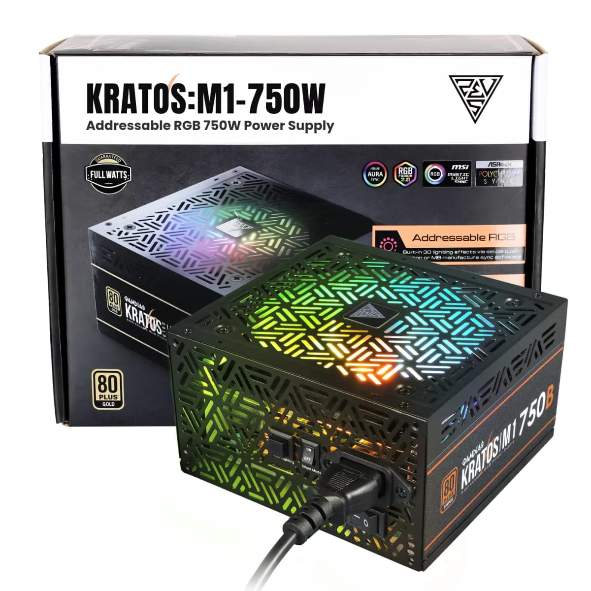 GAMDIAS Kratos M1 ARGB 80+ Bronze Gaming Power Supply