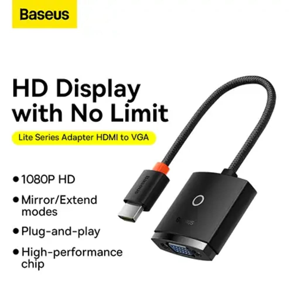 BASEUS AIRJOY BS-OH011 HDMI TO VGA CONVERTER