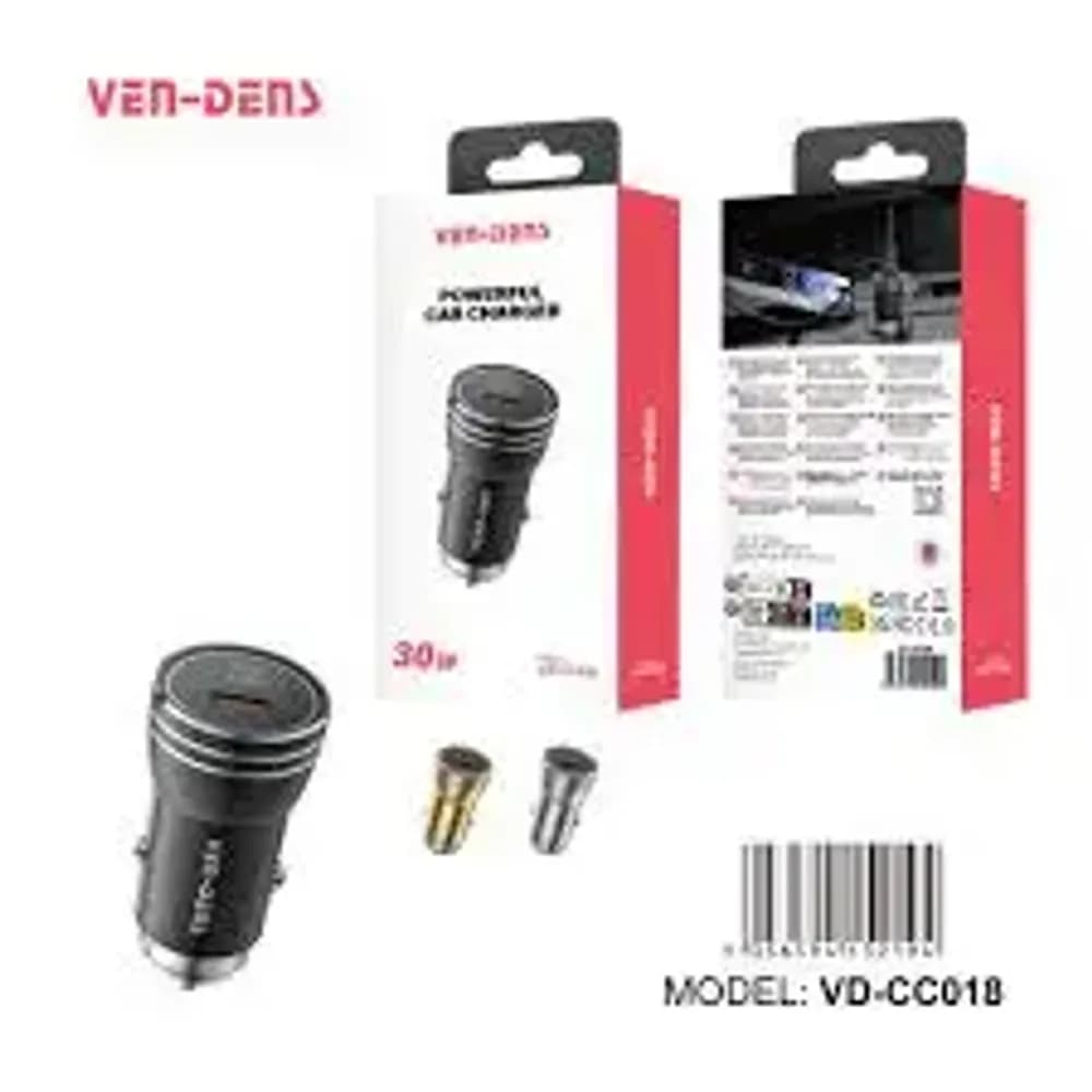 VEN-DENS PD 30W TYPE C CAR CHARGER