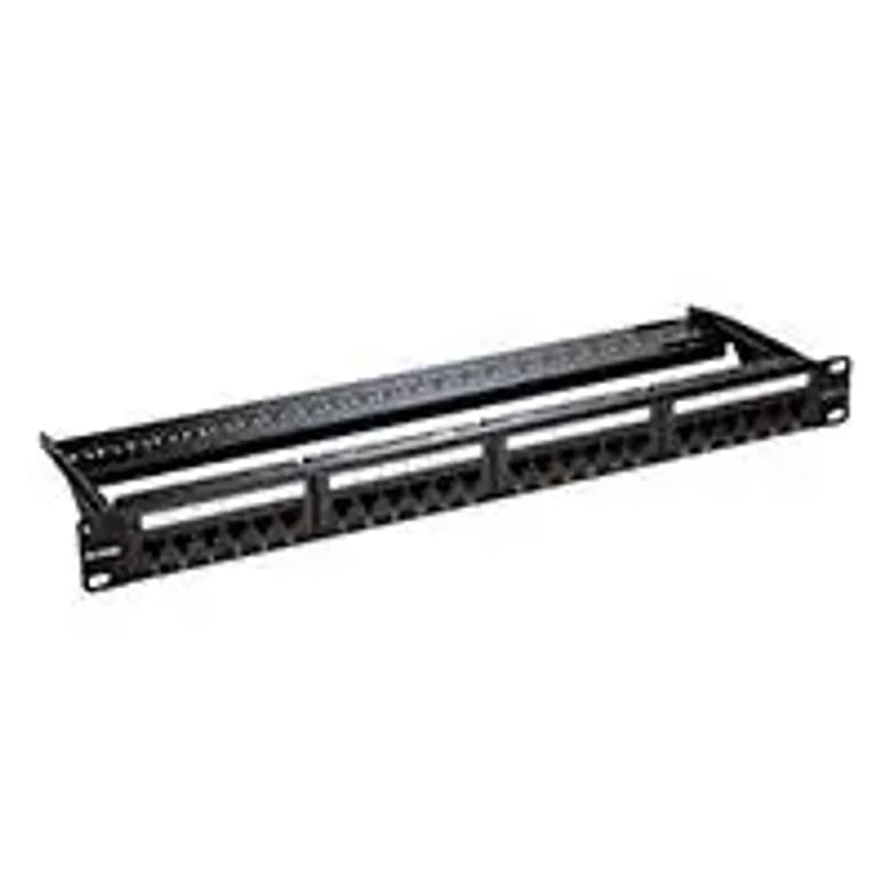 NPP-C61BLK241 PATCH PANEL CAT 6 UTP KEYSTONE TYPE 24 PORT FULLY LOADED