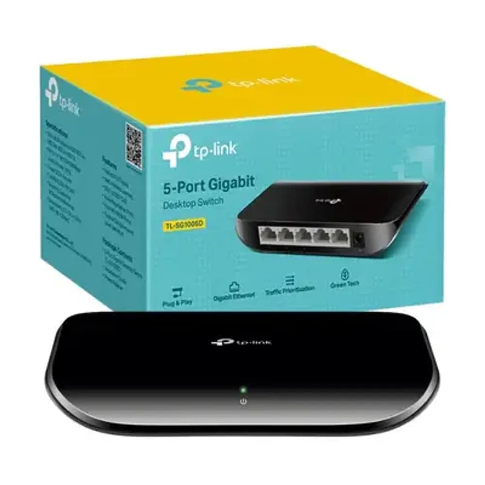 TP LINK TL-SG1005D 5PORT GIGABIT ETHERNET DESKTOP SWITCH