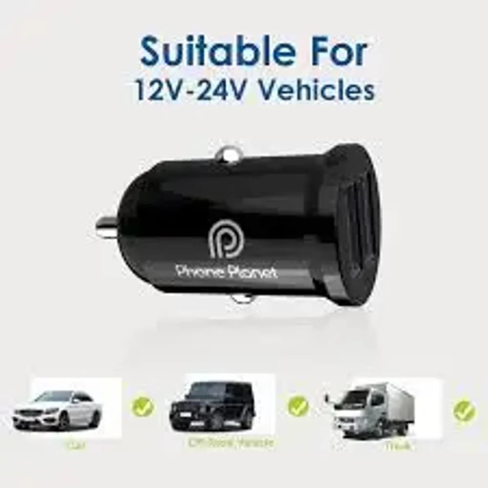 PHONE PLANET PP-CC01 2.4A CAR DUAL USB CHARGER