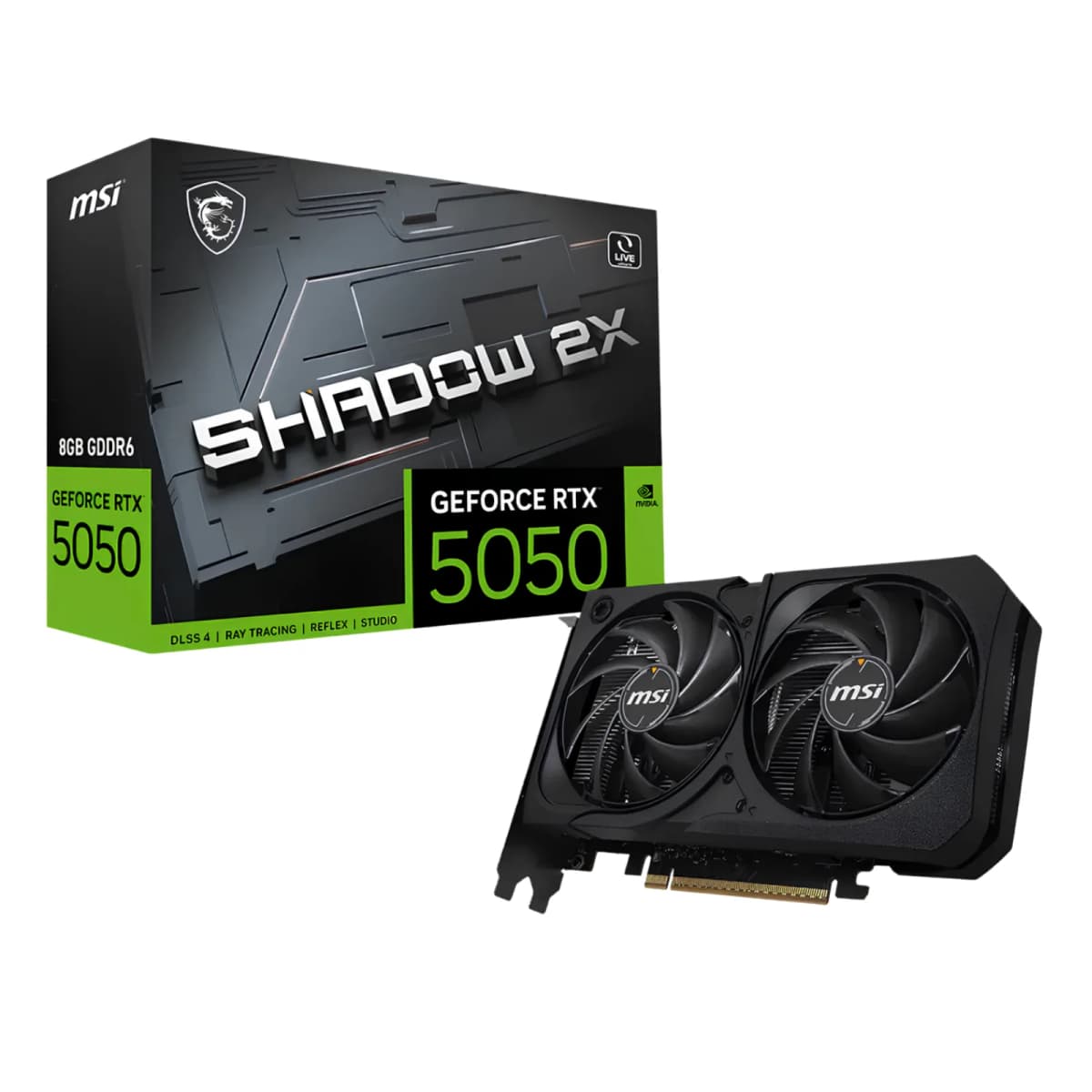 MSI GeForce RTX 5050 SHADOW 2X OC Graphics Card
