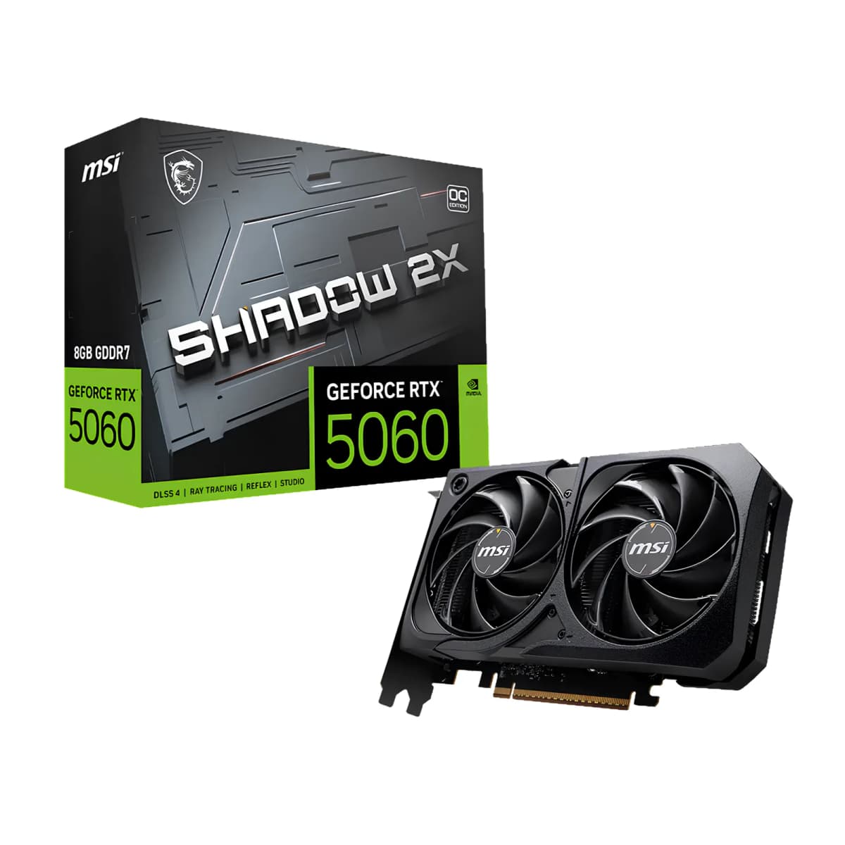 MSI GeForce RTX 5060 SHADOW 2X OC Graphics Card