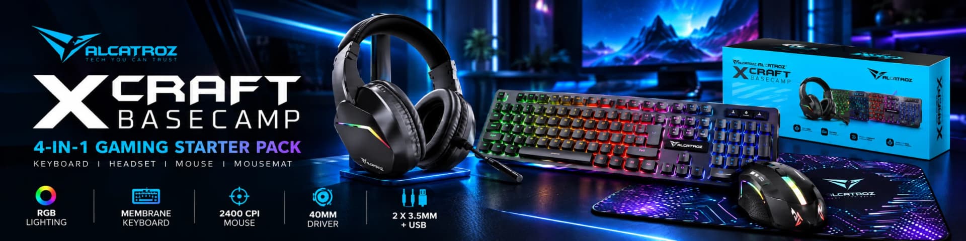 X CRAFT BASECAMP GAMING COMBO PACK