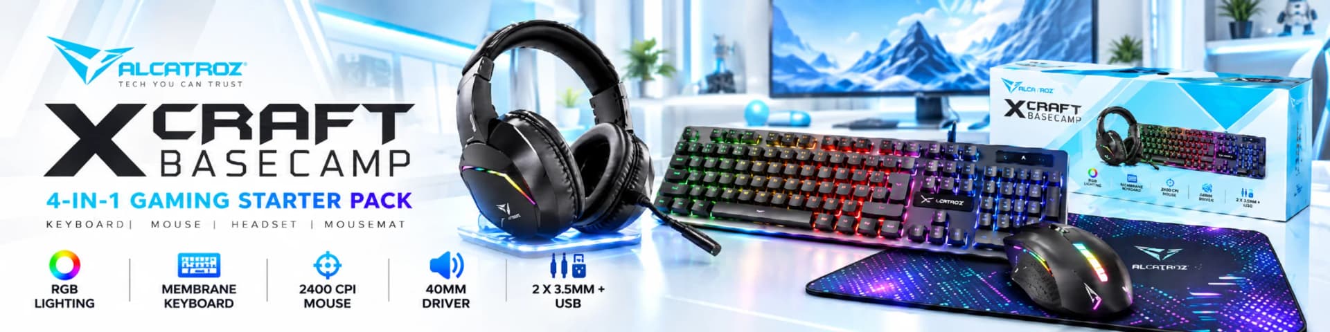 X CRAFT BASECAMP GAMING COMBO PACK