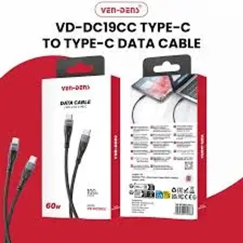 VEN-DENS VD-DC19 100CM FAST CHARGING DATA CABLE