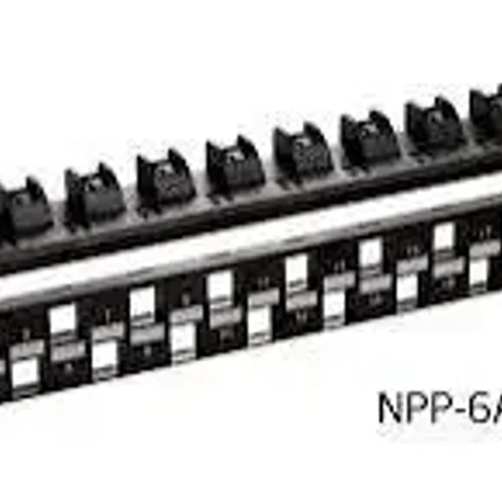 NPP-AL1BLK241 PATCH PANEL UTP KEYSTONE 24 PORT UNLODED CAT 5ECAT 6 CAT 6 A