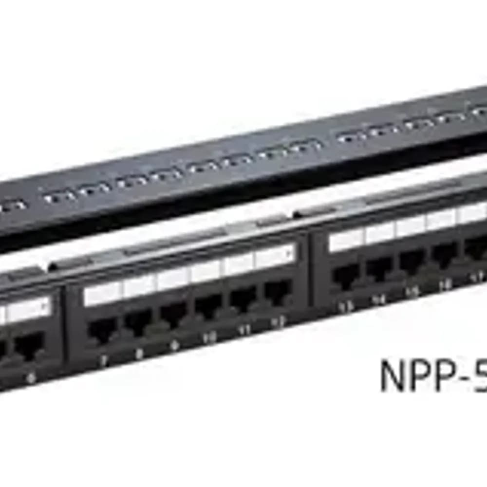 NPP-5E1BLK241 CAT 5E 24 LOADED PATCH PANEL
