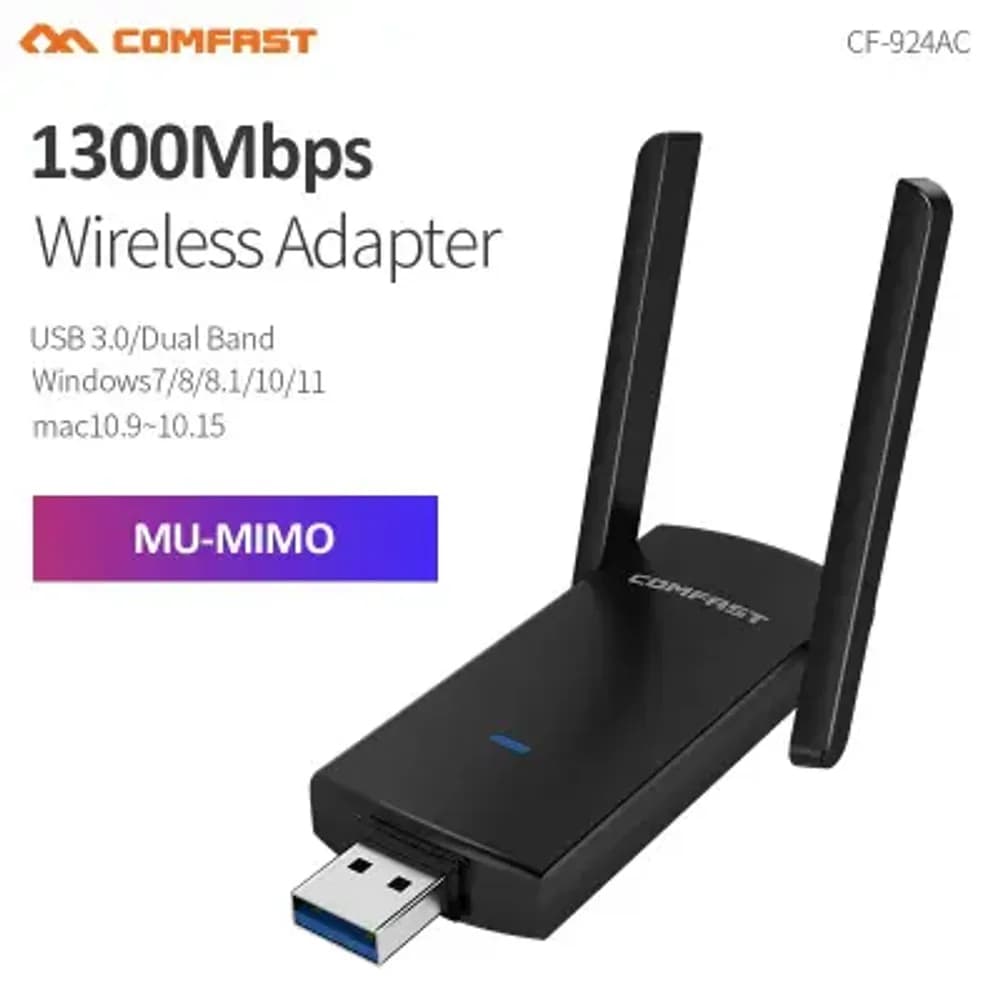 COMFAST CF-924AC V2 1300Mbps DUAL-BAND WIRELESS ADAPTER