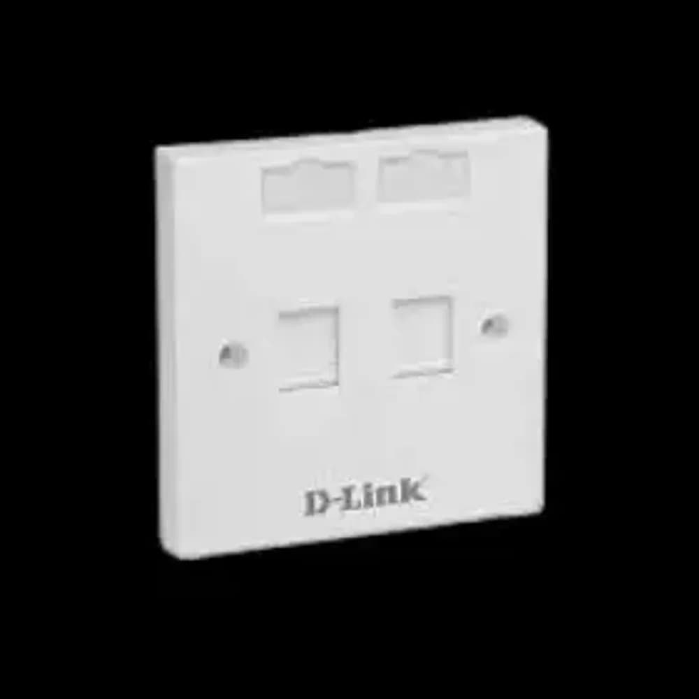 NFP-0WHI21 FACE PLATE - DUAL(KEYSTONE JACK SQUARE
