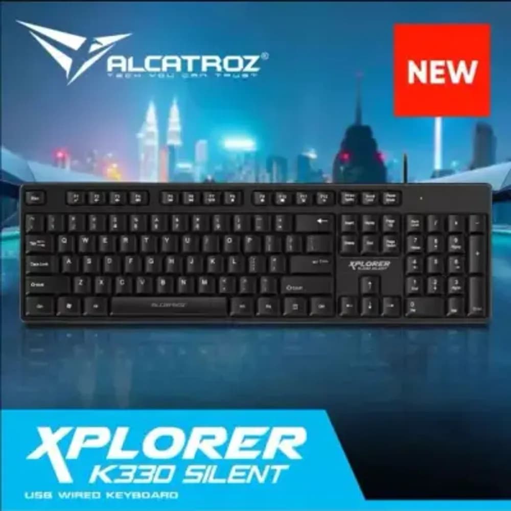 ALCATROZ XPLORER K330 SILENT USB KEYBOARD 
