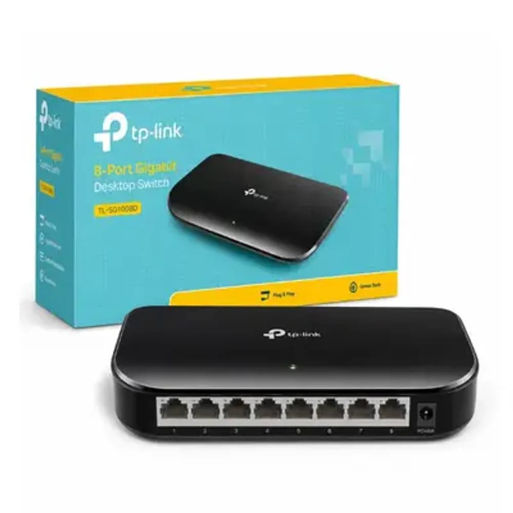 TP LINK TL-SG1008D 8 PORT 100/1000Mbps GIGABIT DESKTOP SWITCH