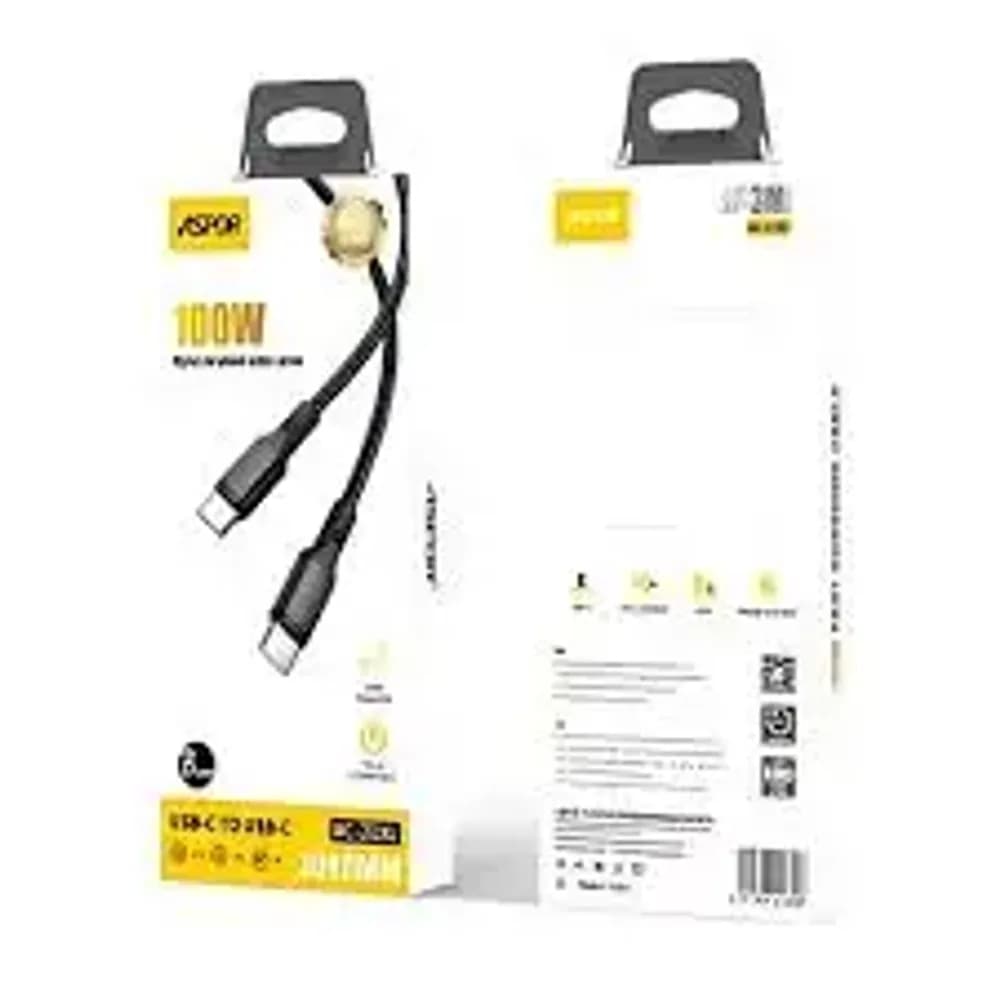 ASPOR AC-21L 100W TYPE-C TO C NYLON BRAIDED DATA  CABLE 2 M