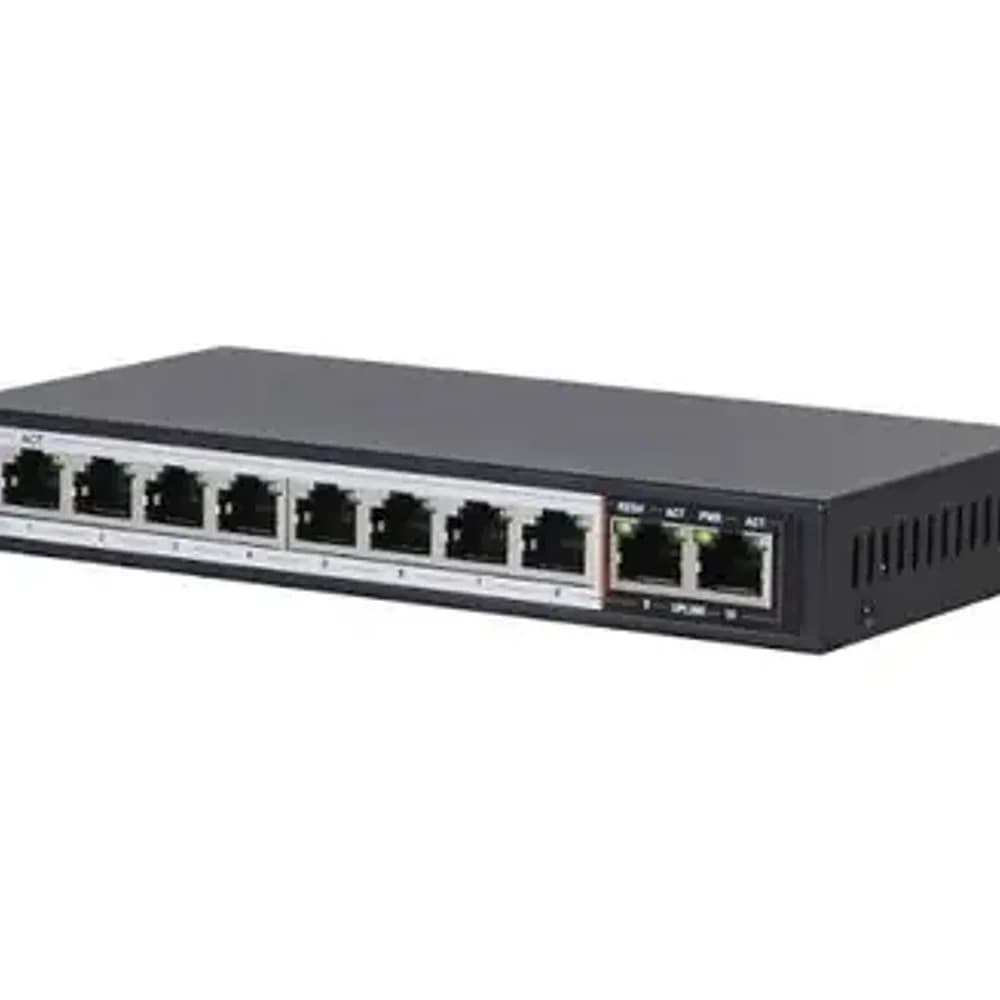 DES-F1010P-FE 8FE POE 2GE UPLINK 120WATT POE SWITCH POWER BUDGET 120 WATT