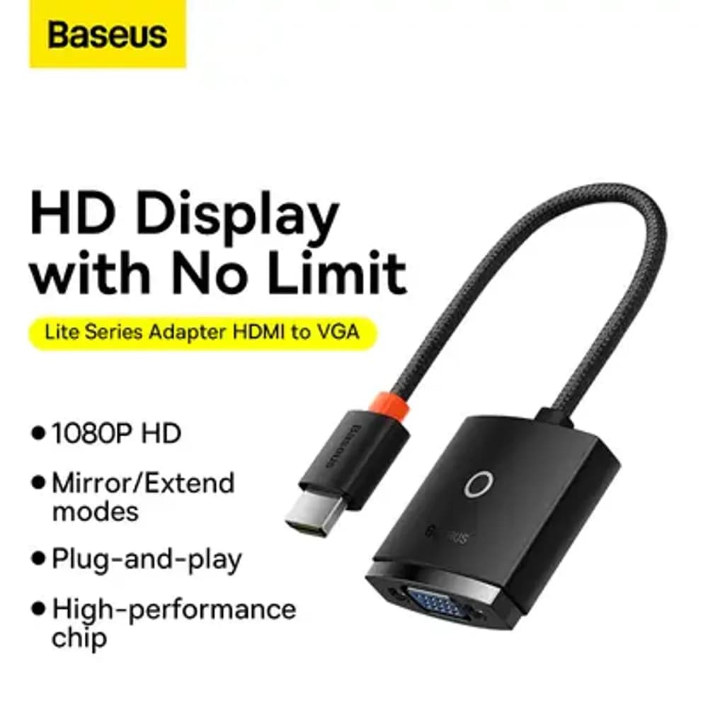 BASEUS AIRJOY BS-OH011 HDMI TO VGA CONVERTER