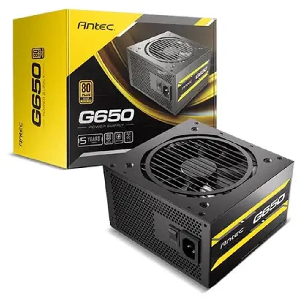 ANTEC ATOM G650 650W 80+ GOLD SEMI MODULAR ATX 2.0 PC GAMING PSU