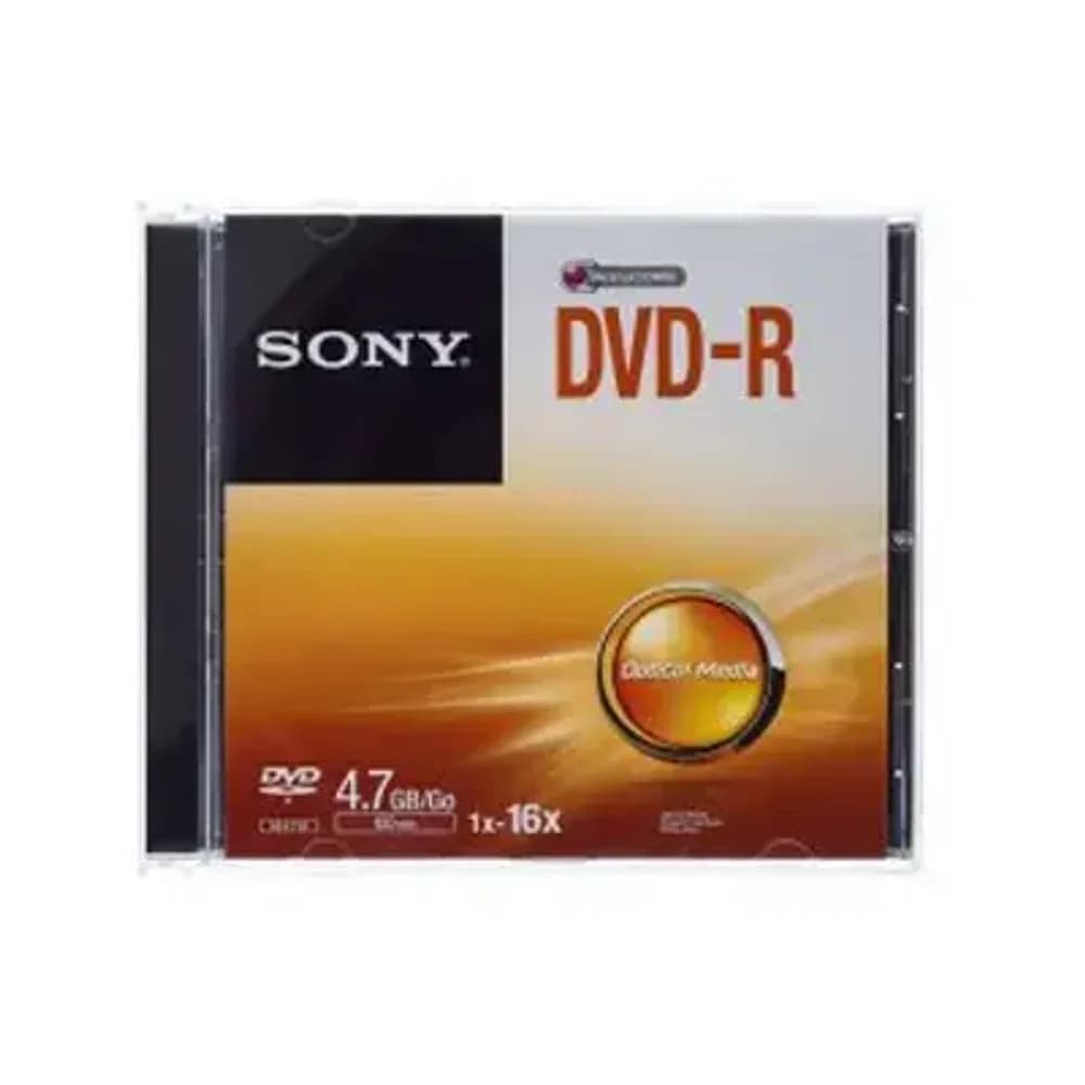 SONY 4.7GB 16X DVD-R WITH CASE