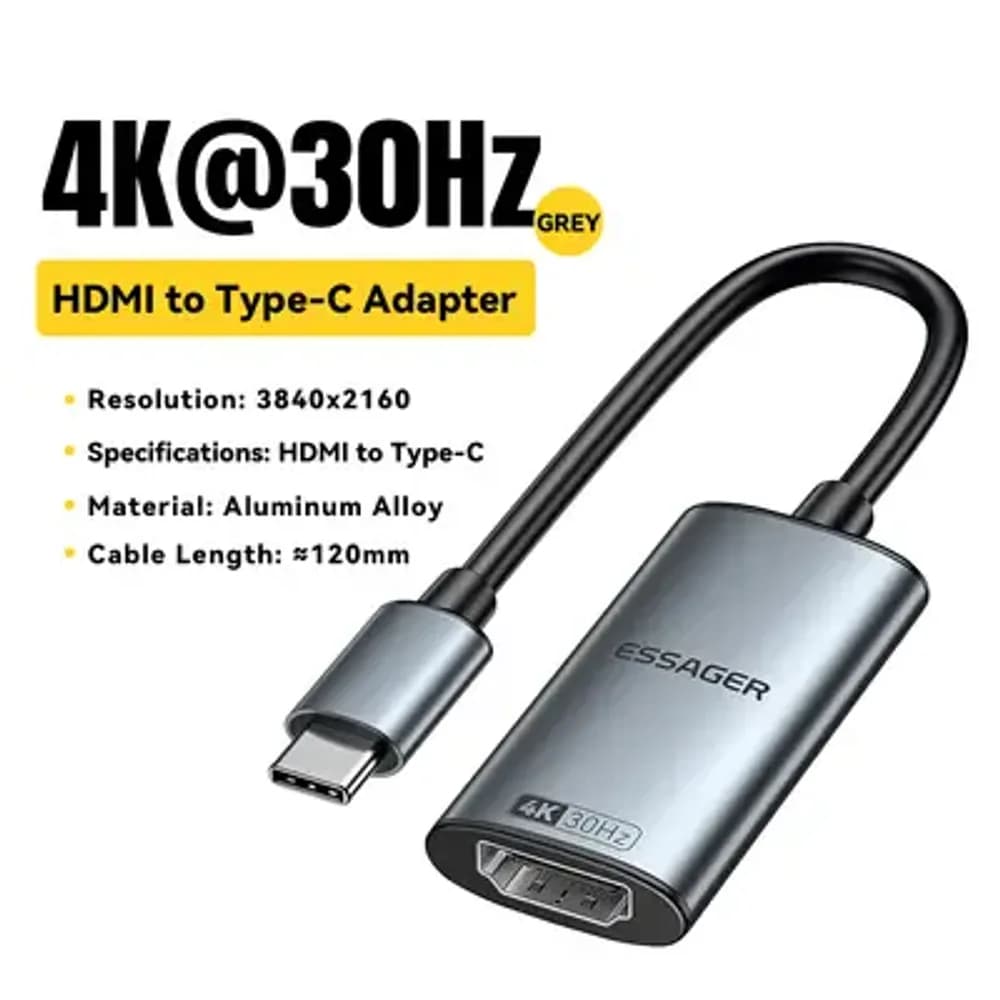 ESSAGER TYPE C TO HDMI 4K CONVERTER