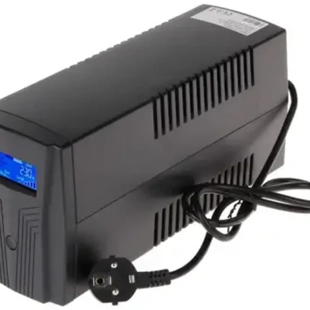 OFFLINE UPS 850VA LED SHORT BACKUP, PLASTIC CASING, WITH 2 OUTPUTC UK SOCKETS