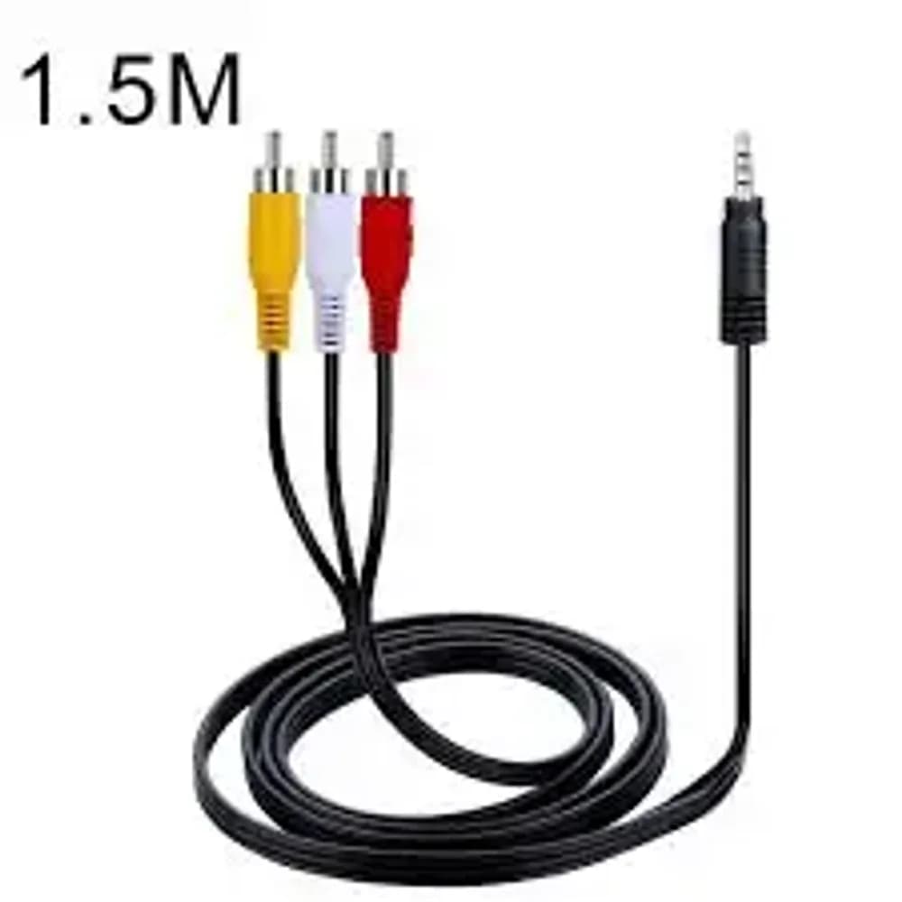 3RCA TO 3.5mm AUDIO & VIDEO CABLE