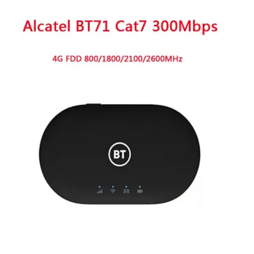 ALCATEL BT71-2ABTGB2 300MBPs 4GLTE CAT7 PORTABLE ROUTER
