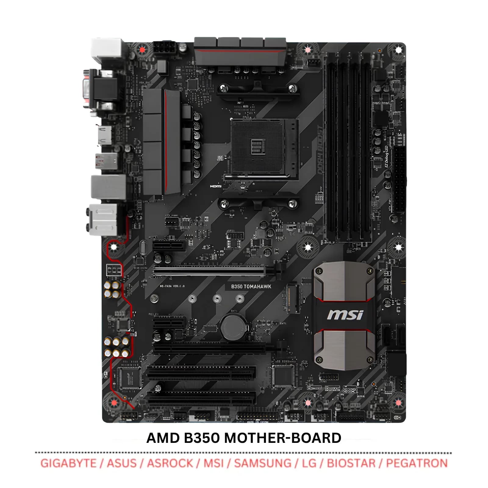 AMD AM4 B350 Desktop Motherboard