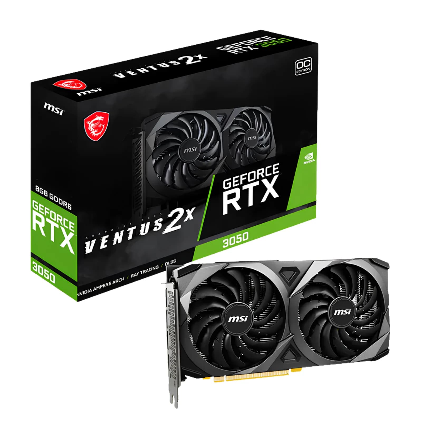 MSI Geforce RTX 3050 Ventus 2x OC Graphic Card