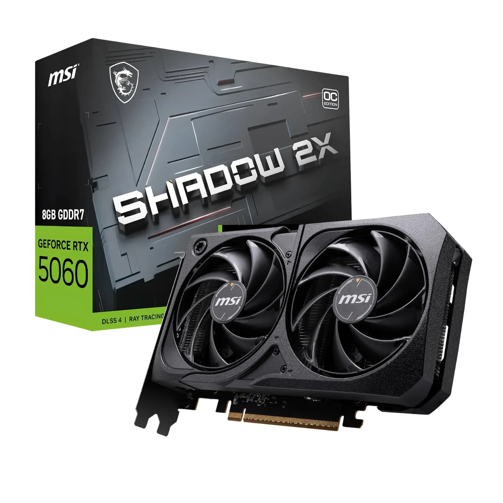 MSI GeForce RTX 5060 SHADOW 2X OC Graphics Card