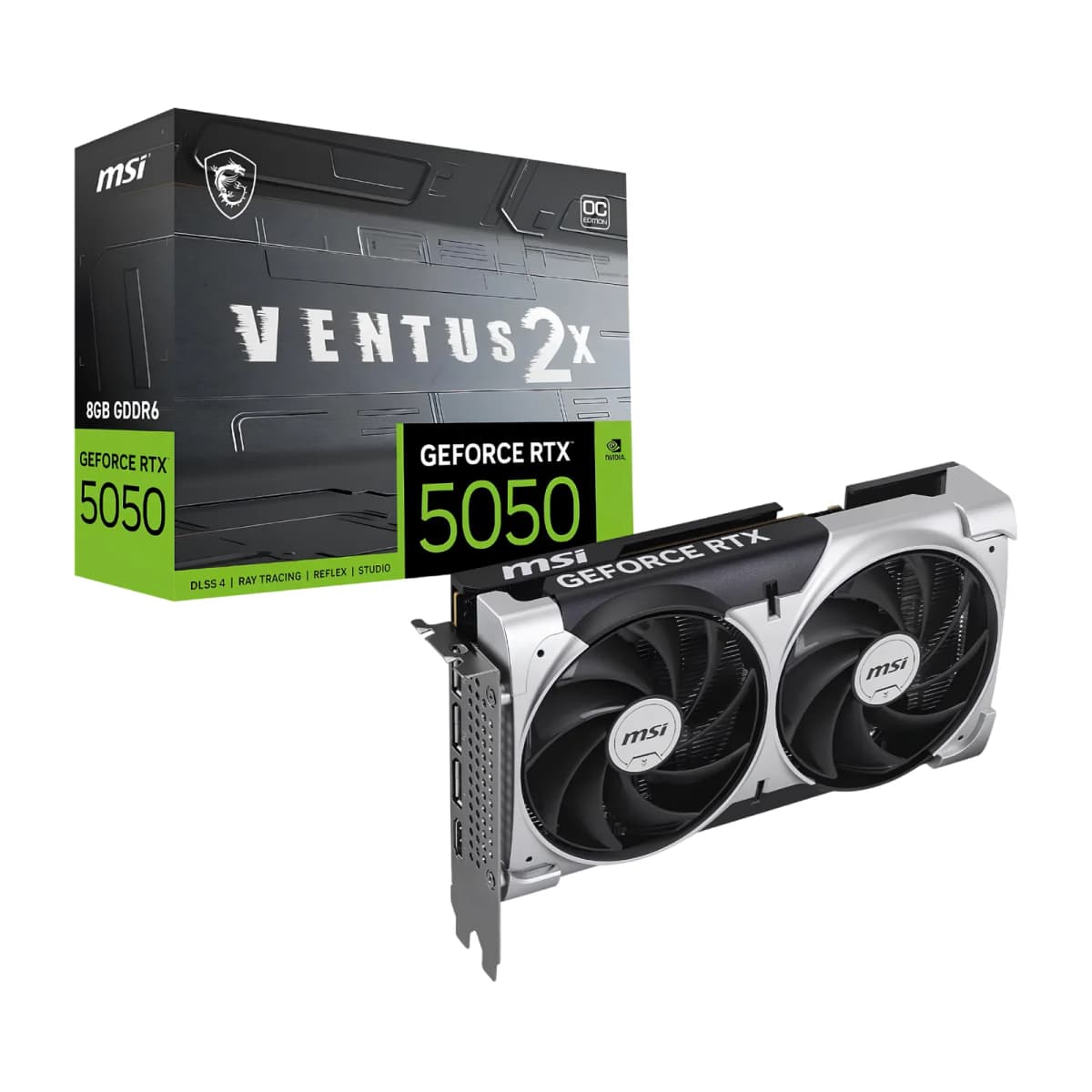 MSI GeForce RTX 5050 8G VENTUS 2X OC Graphics Card