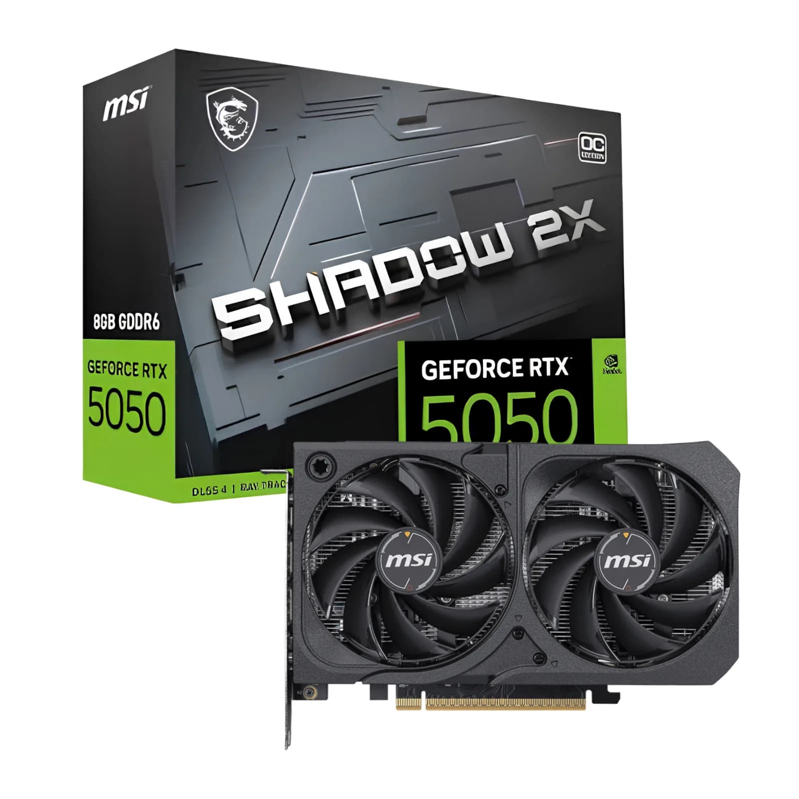 MSI GeForce RTX 5050 SHADOW 2X OC Graphics Card
