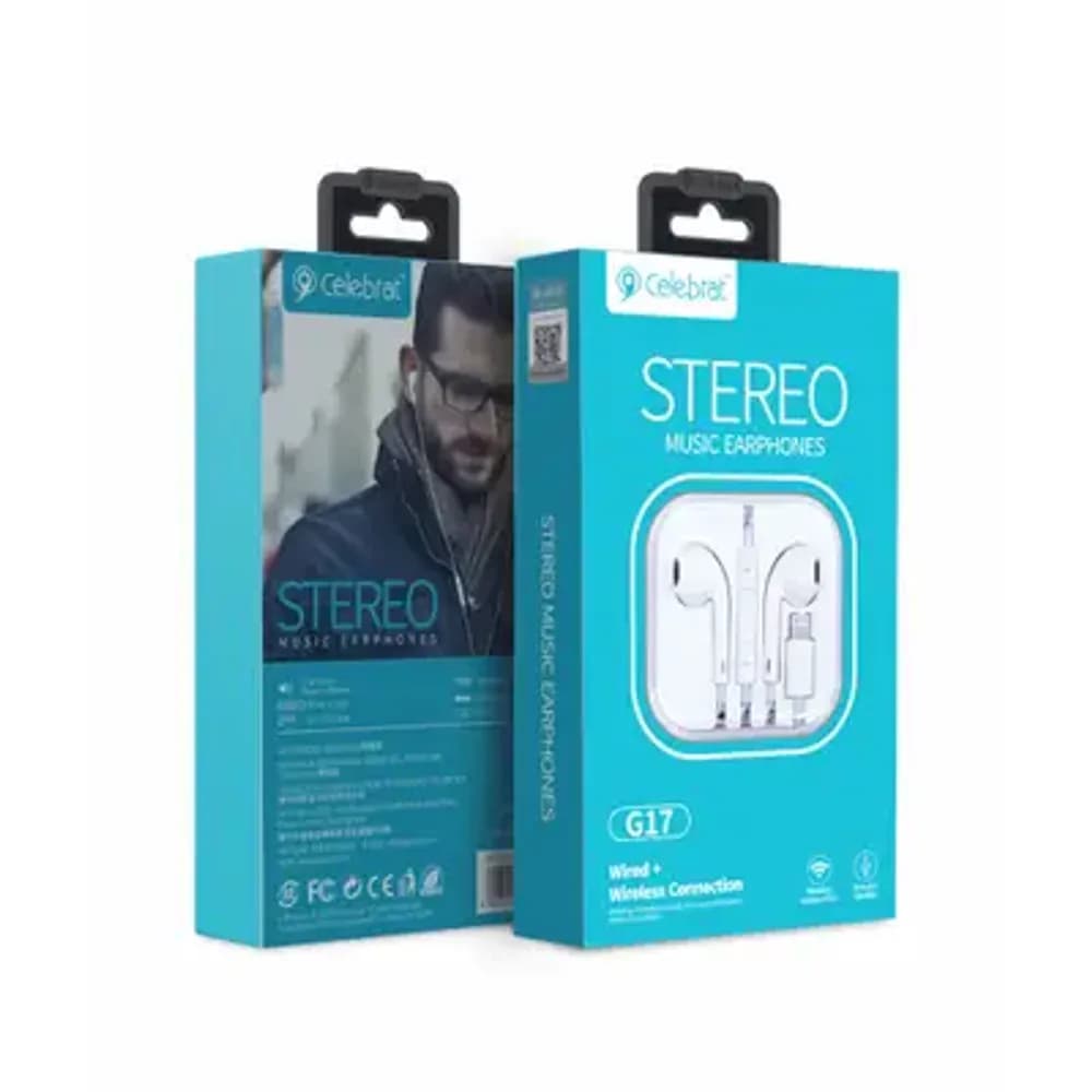 CELEBRAT G17 STEREO MUSIC iPHONE EARPHONE