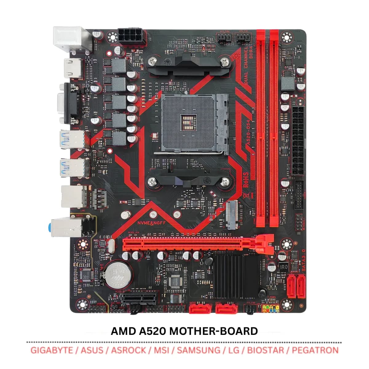 AMD AM4 A520 Desktop Motherboard